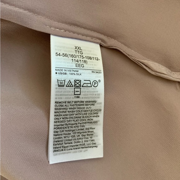 Banana Republic Mauve Satin Long Sleeve Dress - Picture 12 of 13